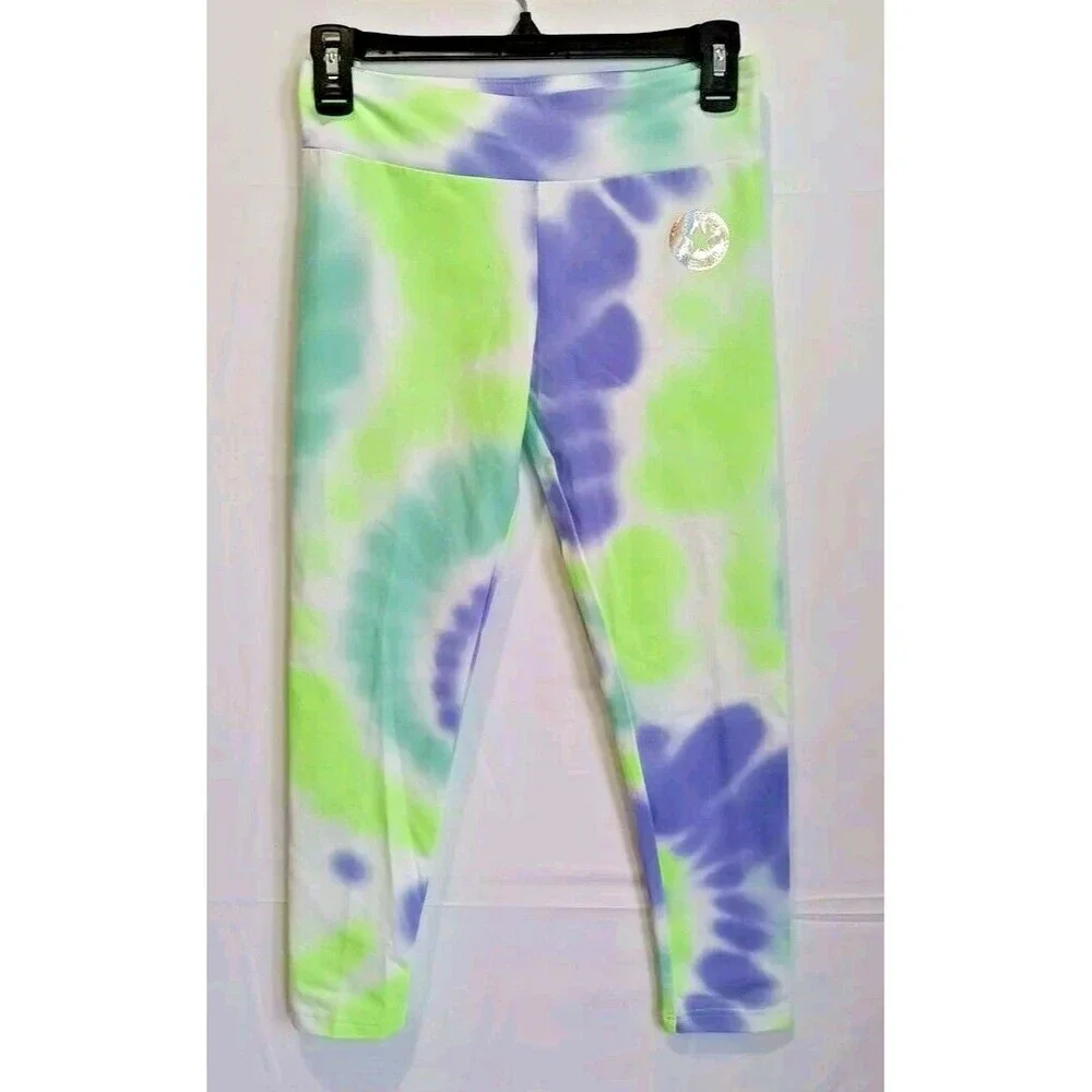 Converse Girls Leggings Light Dew New With Tags Size Large 12-13 Years Tie Dye